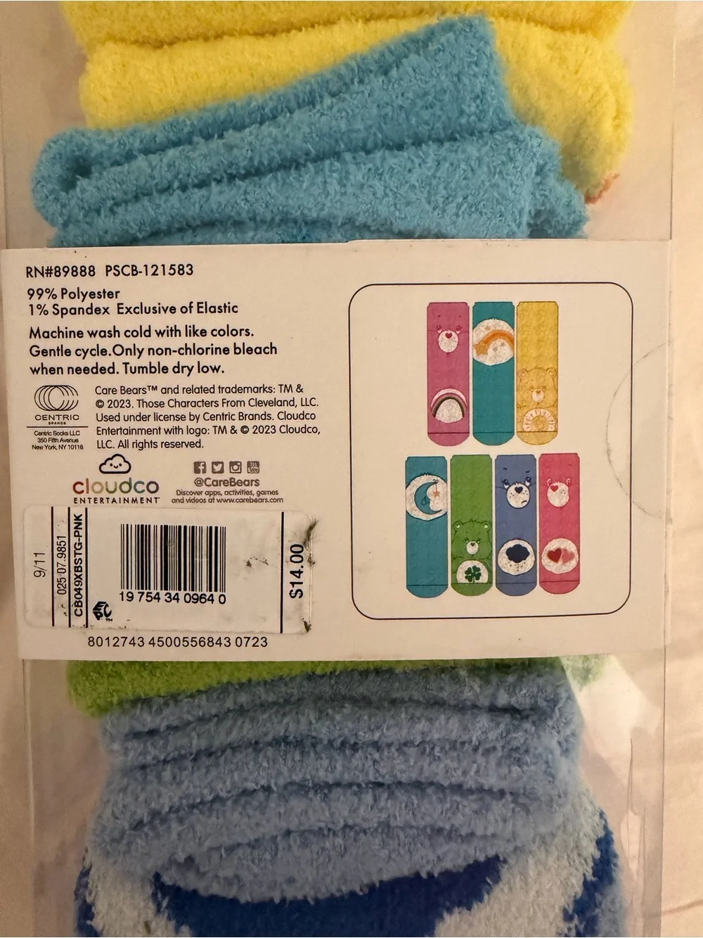Care Bears Cozy Socks Set - 7 pairs